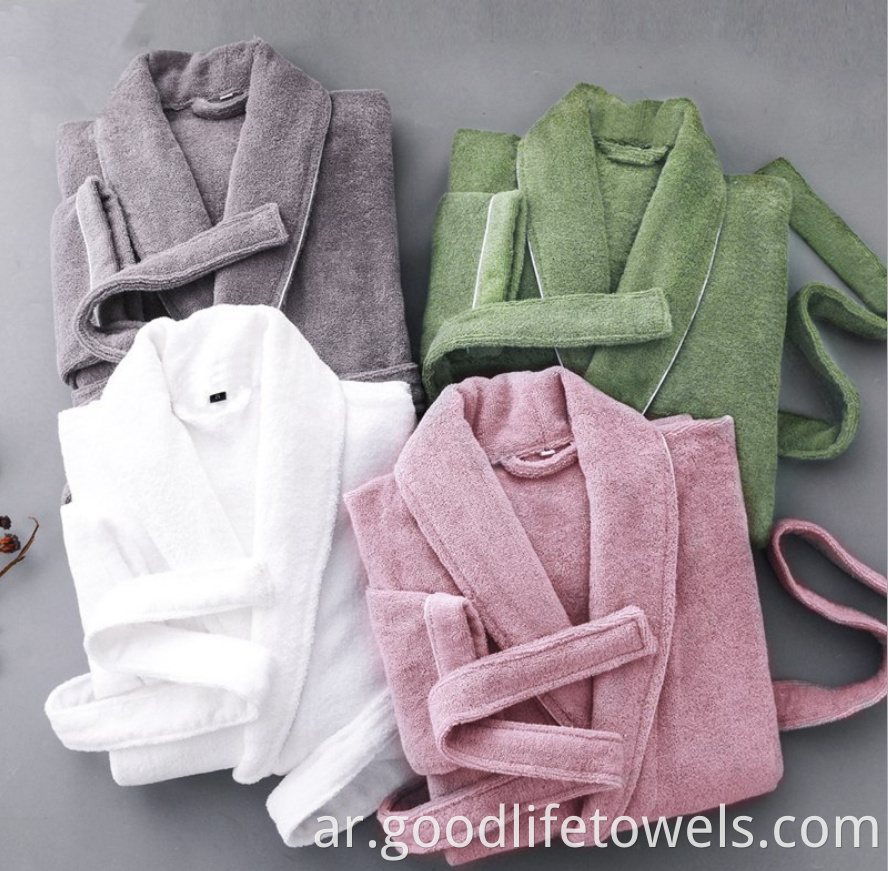 Luxury Hotel 100 Cotton Terry Couple Bathrobe